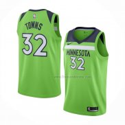 Maillot Minnesota Timberwolves Karl-Anthony Towns NO 32 Statement Vert