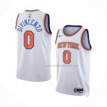 Maillot New York Knicks Donte Divincenzo NO 0 Association Blanc