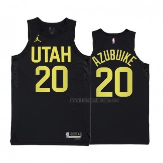 Maillot Utah Jazz Udoka Azubuike NO 20 Statement 2022-23 Noir