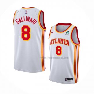 Maillot Atlanta Hawks Danilo Gallinari NO 8 Association 2020-21 Blanc