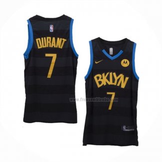 Maillot Brooklyn Nets Kevin Durant NO 7 Fashion Royalty Noir