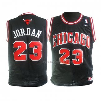 Maillot Enfant Chicago Bulls Michael Jordan NO 23 Noir2