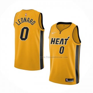 Maillot Miami Heat Meyers Leonard NO 0 Earned 2020-21 Or