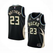 Maillot Milwaukee Bucks Wesley Matthews NO 23 Statement 2022-23 Noir