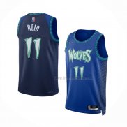 Maillot Minnesota Timberwolves Naz Reid NO 11 Ville 2021-22 Bleu