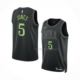 Maillot New Orleans Pelicans Herbert Jones NO 5 Ville 2023-24 Noir