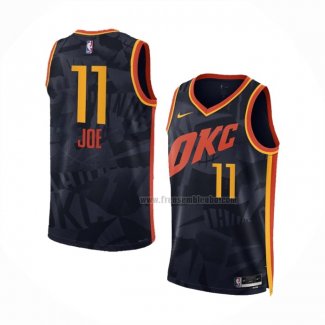 Maillot Oklahoma City Thunder Isaiah Joe NO 11 Ville 2023-24 Noir