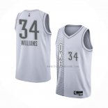 Maillot Oklahoma City Thunder Kenrich Williams NO 34 Ville 2021-22 Blanc