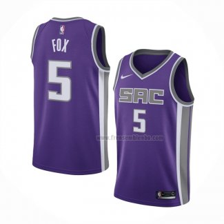 Maillot Sacramento Kings De'aaron Fox NO 5 Icon Volet