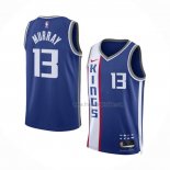 Maillot Sacramento Kings Keegan Murray NO 13 Ville 2023 24 Bleu