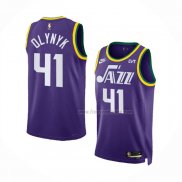 Maillot Utah Jazz Kelly Olynyk NO 41 Classic 2023-24 Volet