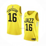 Maillot Utah Jazz Simone Fontecchio NO 16 Icon 2022-23 Jaune