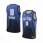 Maillot All Star 2023 Sacramento Kings Domantas Sabonis NO 10 Bleu