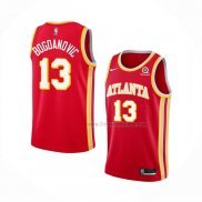 Maillot Atlanta Hawks Bogdan Bogdanovic NO 13 Icon 2020-21 Rouge