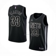 Maillot Brooklyn Nets Nic Claxton NO 33 Statement 2022-23 Noir