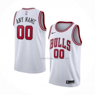 Maillot Chicago Bulls Personnalise Association Blanc