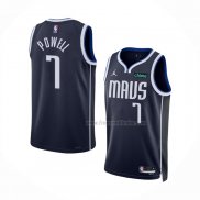 Maillot Dallas Mavericks Dwight Powell NO 7 Statement 2022-23 Bleu