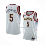 Maillot Denver Nuggets Kentavious Caldwell-pope NO 5 Ville 2022-23 Blanc