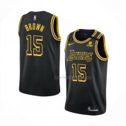 Maillot Los Angeles Lakers Jabari Brown NO 15 Mamba 2021-22 Noir