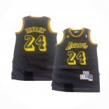 Maillot Los Angeles Lakers Kobe Bryant NO 24 Hardwood Classics Noir