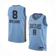 Maillot Memphis Grizzlies Ziaire Williams NO 8 Statement 2022-23 Bleu