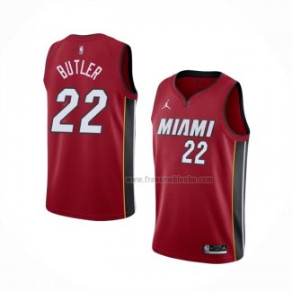 Maillot Miami Heat Jimmy Butler NO 22 Statement 2020-21 Rouge