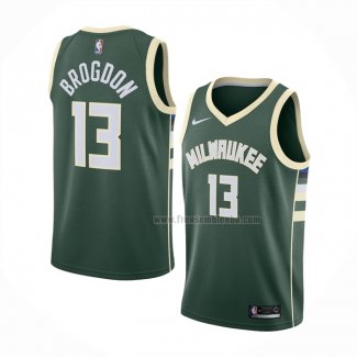 Maillot Milwaukee Bucks Malcolm Brogdon NO 13 Icon Vert