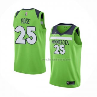 Maillot Minnesota Timberwolves Derrick Rose NO 25 Statement 2020-21 Vert