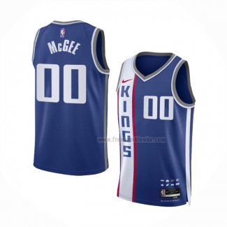 Maillot Sacramento Kings Javale Mcgee NO 00 Ville 2023-24 Bleu