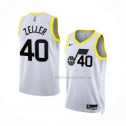 Maillot Utah Jazz Cody Zeller NO 40 Association 2022-23 Blanc