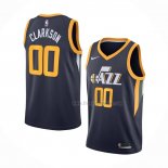 Maillot Utah Jazz Jordan Clarkson NO 00 Icon Bleu