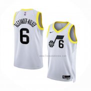 Maillot Utah Jazz Nickeil Alexander-Walker NO 6 Association 2022-23 Blanc