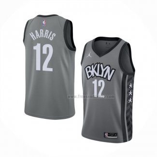 Maillot Brooklyn Nets Joe Harris NO 12 Statement 2021 Gris