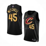 Maillot Cleveland Cavaliers Donovan Mitchell NO 45 Statement 2022-23 Noir