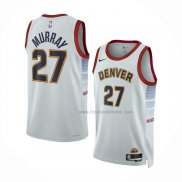 Maillot Denver Nuggets Jamal Murray NO 27 Ville 2022-23 Blanc