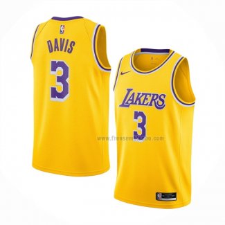 Maillot Los Angeles Lakers Anthony Davis NO 3 Icon 2020-21 Jaune