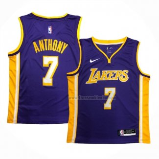 Maillot Los Angeles Lakers Carmelo Anthony NO 7 Statement Volet