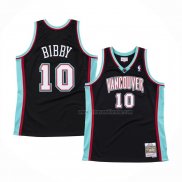 Maillot Memphis Grizzlies Mike Bibby NO 10 Hardwood Classics Throwback Noir