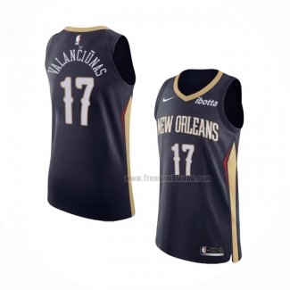 Maillot New Orleans Pelicans Jonas Valanciunas NO 17 Icon Authentique Bleu