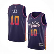 Maillot Phoenix Suns Damion Lee NO 10 Ville 2023-24 Volet