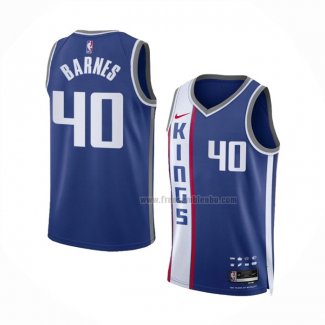 Maillot Sacramento Kings Harrison Barnes NO 40 Ville 2023 24 Bleu