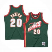 Maillot Seattle Supersonics Gary Payton NO 20 Historic Retro Vert2