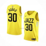 Maillot Utah Jazz Ochai Agbaji NO 30 Icon 2022-23 Jaune