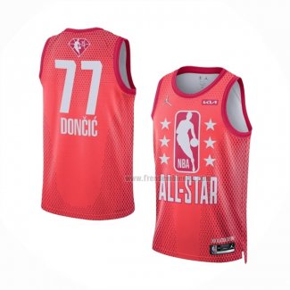 Maillot All Star 2022 Dallas Mavericks Luka Doncic NO 77 Granate