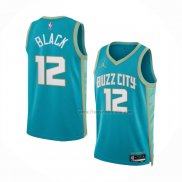 Maillot Charlotte Hornets Leaky Black NO 12 Ville 2023-24 Vert