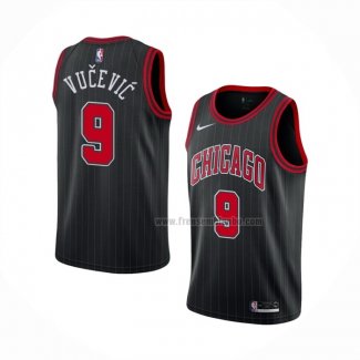 Maillot Chicago Bulls Nikola Vucevic NO 9 Statement 2020-21 Noir