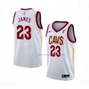 Maillot Cleveland Cavaliers LeBron James NO 23 Association 2017-18 Blanc