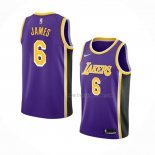 Maillot Los Angeles Lakers LeBron James NO 6 Statement 2021-22 Volet