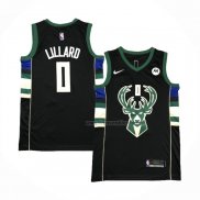 Maillot Milwaukee Bucks Damian Lillard NO 0 Statement 2018-19 Noir