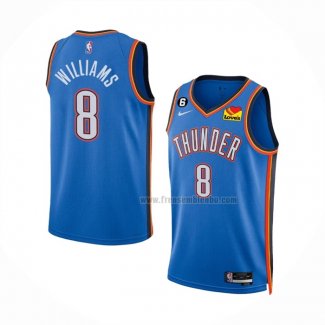 Maillot Oklahoma City Thunder Jalen Williams NO 8 Icon Bleu